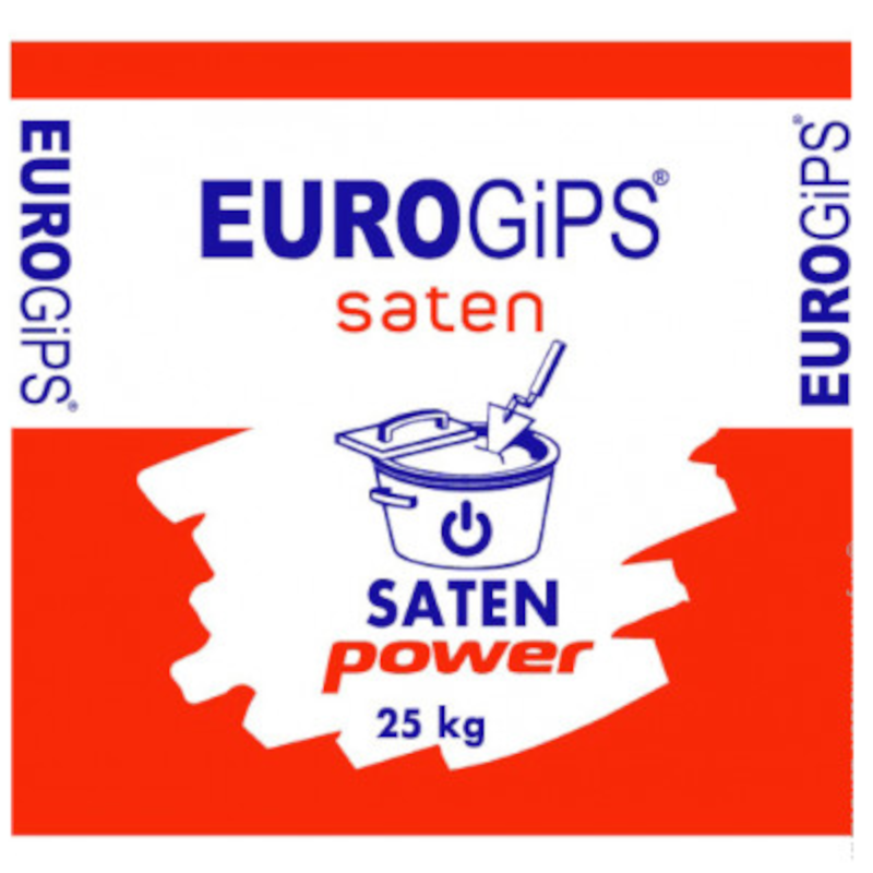 Шпаклівка EUROGIPS SatenPower фінішна (8697454650039), 25 кг